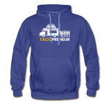 Men’s Premium Hoodie - Tacopreneur (White Logo) - royalblue