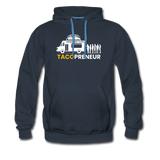 Men’s Premium Hoodie - Tacopreneur (White Logo) - navy