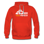 Men’s Premium Hoodie - Tacopreneur (White Logo) - red