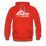 Men’s Premium Hoodie - Tacopreneur (White Logo) - red