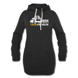 Women's Hoodie Dress - Tacopreneur (White Logo) - heather black