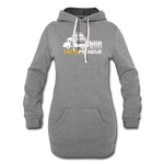 Women's Hoodie Dress - Tacopreneur (White Logo) - heather gray