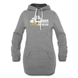 Women's Hoodie Dress - Tacopreneur (White Logo) - heather gray