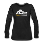 Women's Long Sleeve T-Shirt - Tacopreneur (White Logo) - black