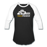 Baseball T-Shirt - Tacopreneur (White Logo) - black/white