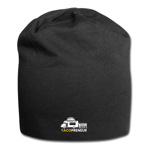 Jersey Beanie - Tacopreneur (White Logo) - black