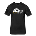 Fitted Men's T-Shirt - Tacopreneur (White Logo) - black