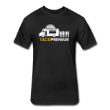 Fitted Men's T-Shirt - Tacopreneur (White Logo) - black