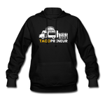 Women's Hoodie - Tacopreneur (White Logo) - black