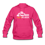 Women's Hoodie - Tacopreneur (White Logo) - fuchsia