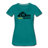 Women’s T-Shirt - Tacopreneur (Black Logo) - teal