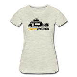 Women’s T-Shirt - Tacopreneur (Black Logo) - heather oatmeal