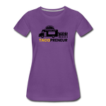 Women’s T-Shirt - Tacopreneur (Black Logo) - purple