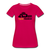 Women’s T-Shirt - Tacopreneur (Black Logo) - dark pink