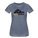 Women’s T-Shirt - Tacopreneur (Black Logo) - heather blue