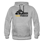 Men’s Premium Hoodie - Tacopreneur (Black Logo) - heather gray