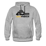 Men’s Premium Hoodie - Tacopreneur (Black Logo) - heather gray