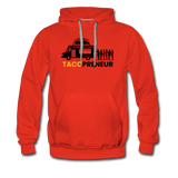 Men’s Premium Hoodie - Tacopreneur (Black Logo) - red