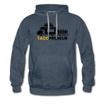 Men’s Premium Hoodie - Tacopreneur (Black Logo) - heather denim