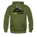 Men’s Premium Hoodie - Tacopreneur (Black Logo) - olive green