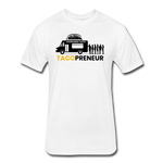 Fitted Men's T-Shirt - Tacopreneur (Black Logo) - white