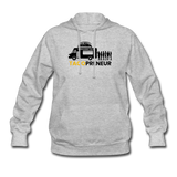 Women's Hoodie - Tacopreneur (Black Logo) - heather gray