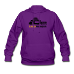 Women's Hoodie - Tacopreneur (Black Logo) - purple