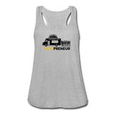 Women's Flowy Tank Top - Tacopreneur (Black Logo) - heather gray