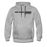 Men’s Premium Hoodie - Diet Starts Tuesday (Black Logo) - heather gray