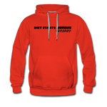 Men’s Premium Hoodie - Diet Starts Tuesday (Black Logo) - red