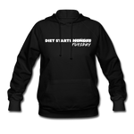 Women's Hoodie - Diet Starts Tuesday (White Logo) - black