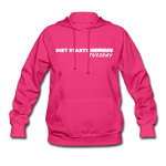 Women's Hoodie - Diet Starts Tuesday (White Logo) - fuchsia