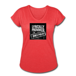 Women's V-Neck T-Shirt - Lyrically Provoked - heather red