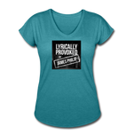 Women's V-Neck T-Shirt - Lyrically Provoked - heather turquoise