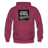 Men’s Premium Hoodie - Lyrically Provoked - burgundy