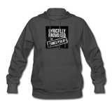 Women's Hoodie - Lyrically Provoked - asphalt