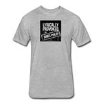 Fitted Men's T-Shirt - Lyrically Provoked - heather gray