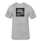 Fitted Men's T-Shirt - Lyrically Provoked - heather gray