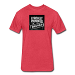 Fitted Men's T-Shirt - Lyrically Provoked - heather red