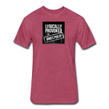 Fitted Men's T-Shirt - Lyrically Provoked - heather burgundy