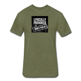 Fitted Men's T-Shirt - Lyrically Provoked - heather military green