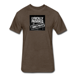 Fitted Men's T-Shirt - Lyrically Provoked - heather espresso