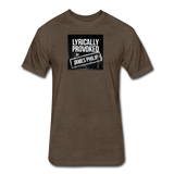 Fitted Men's T-Shirt - Lyrically Provoked - heather espresso