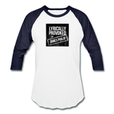 Baseball T-Shirt - Lyrically Provoked - white/navy