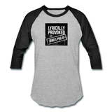 Baseball T-Shirt - Lyrically Provoked - heather gray/black