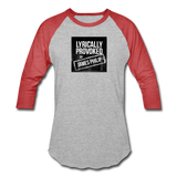 Baseball T-Shirt - Lyrically Provoked - heather gray/red