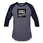 Baseball T-Shirt - Lyrically Provoked - heather blue/navy