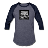 Baseball T-Shirt - Lyrically Provoked - heather blue/navy