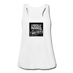 Women's Flowy Tank Top - Lyrically Provoked - white