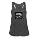 Women's Flowy Tank Top - Lyrically Provoked - deep heather